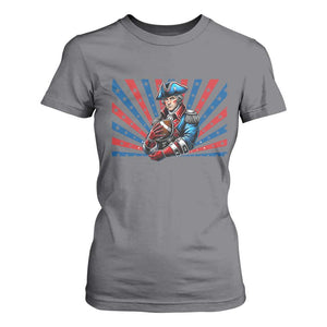 Vintage George Washington Football T Shirt For Women NE Pride Gift TS12 Charcoal Print Your Wear