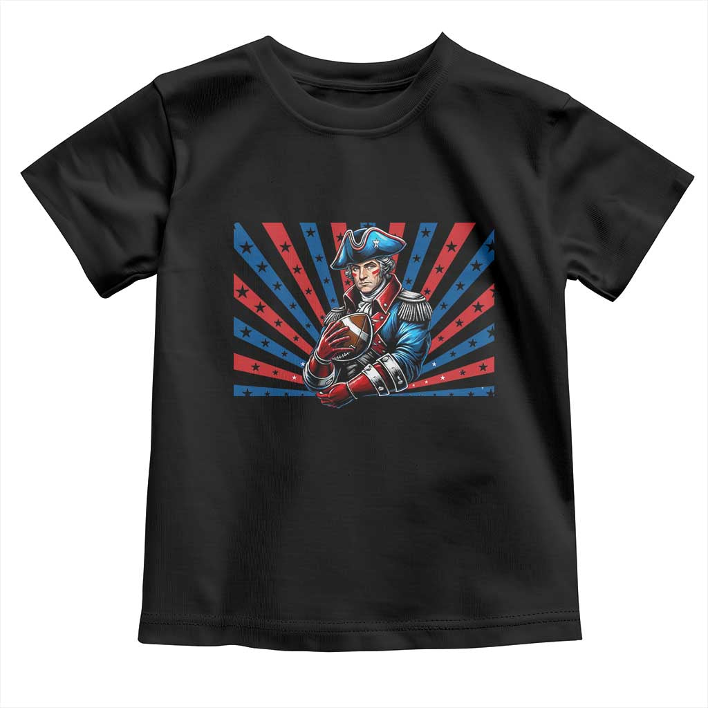 Vintage George Washington Football Toddler T Shirt NE Pride Gift TS12 Black Print Your Wear