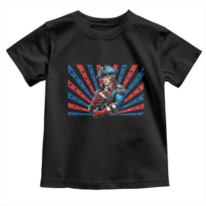 Vintage George Washington Football Toddler T Shirt NE Pride Gift TS12 Black Print Your Wear