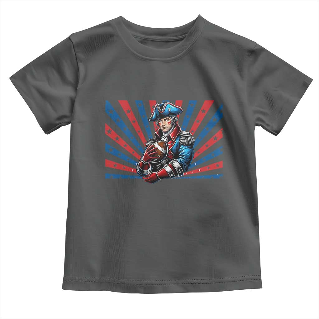Vintage George Washington Football Toddler T Shirt NE Pride Gift TS12 Dark Heather Print Your Wear