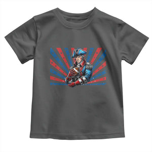 Vintage George Washington Football Toddler T Shirt NE Pride Gift TS12 Dark Heather Print Your Wear