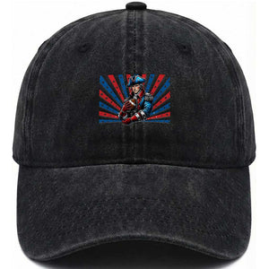 Vintage George Washington Football Washed Cotton Baseball Cap NE Pride Gift TS12 Print Your Wear