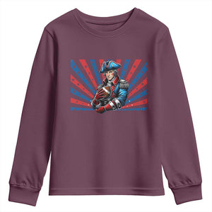 Vintage George Washington Football Youth Sweatshirt NE Pride Gift TS12 Maroon Print Your Wear
