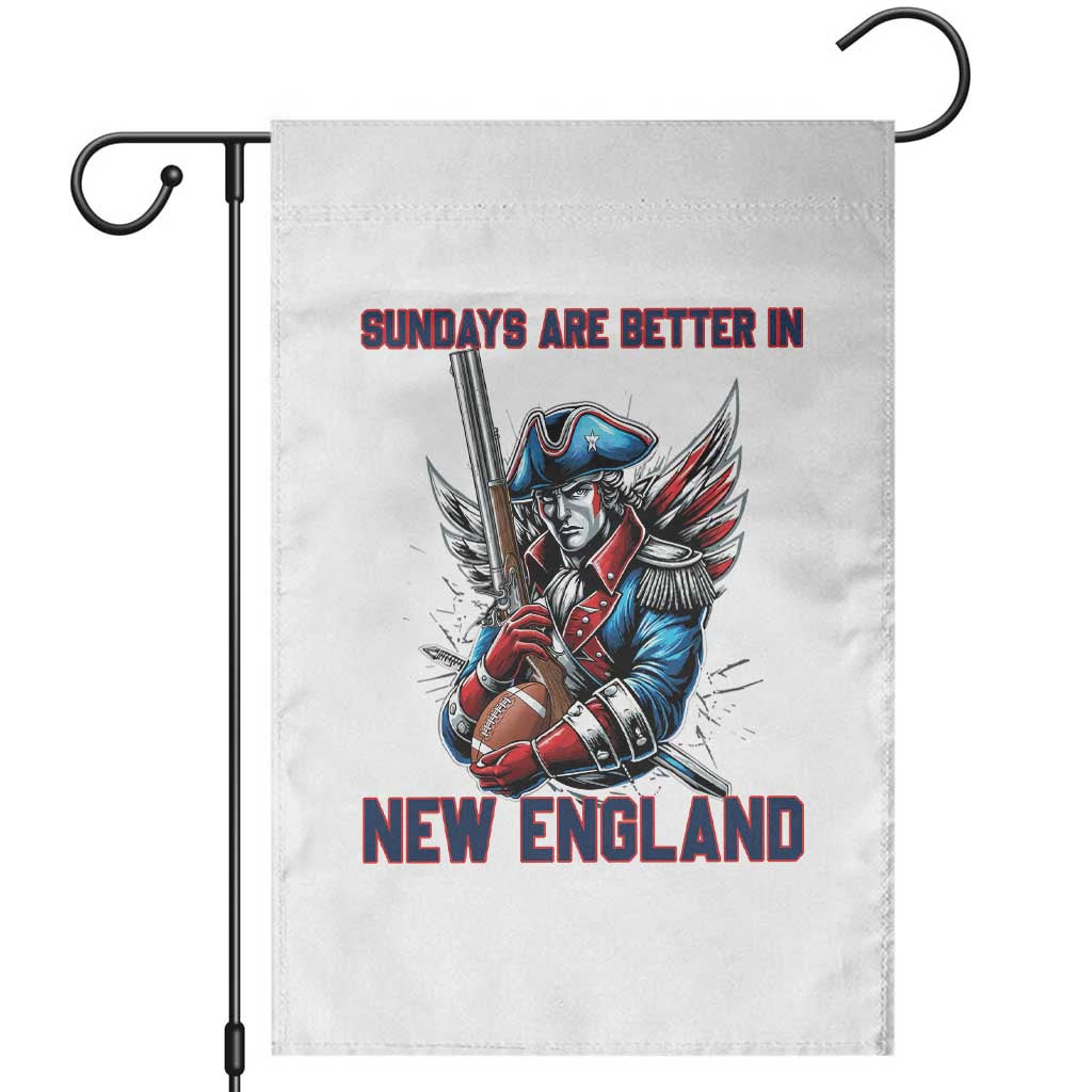 Funny George Washington Football Lover Gift Garden Flag Sundays Are Better In New England TS12 White Print Your Wear