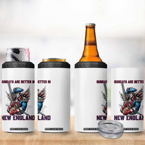 Funny George Washington Football Lover Gift 4 in 1 Can Cooler Tumbler Sundays Are Better In New England TS12 Print Your Wear