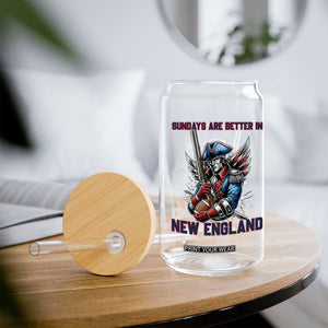 Funny George Washington Football Lover Gift Glass Can Sundays Are Better In New England TS12 Print Your Wear