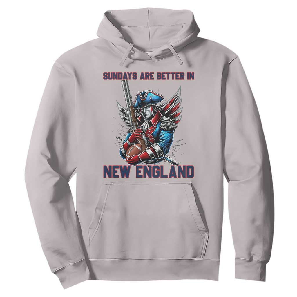 Funny George Washington Football Lover Gift Hoodie Sundays Are Better In New England TS12 Ice Gray Print Your Wear