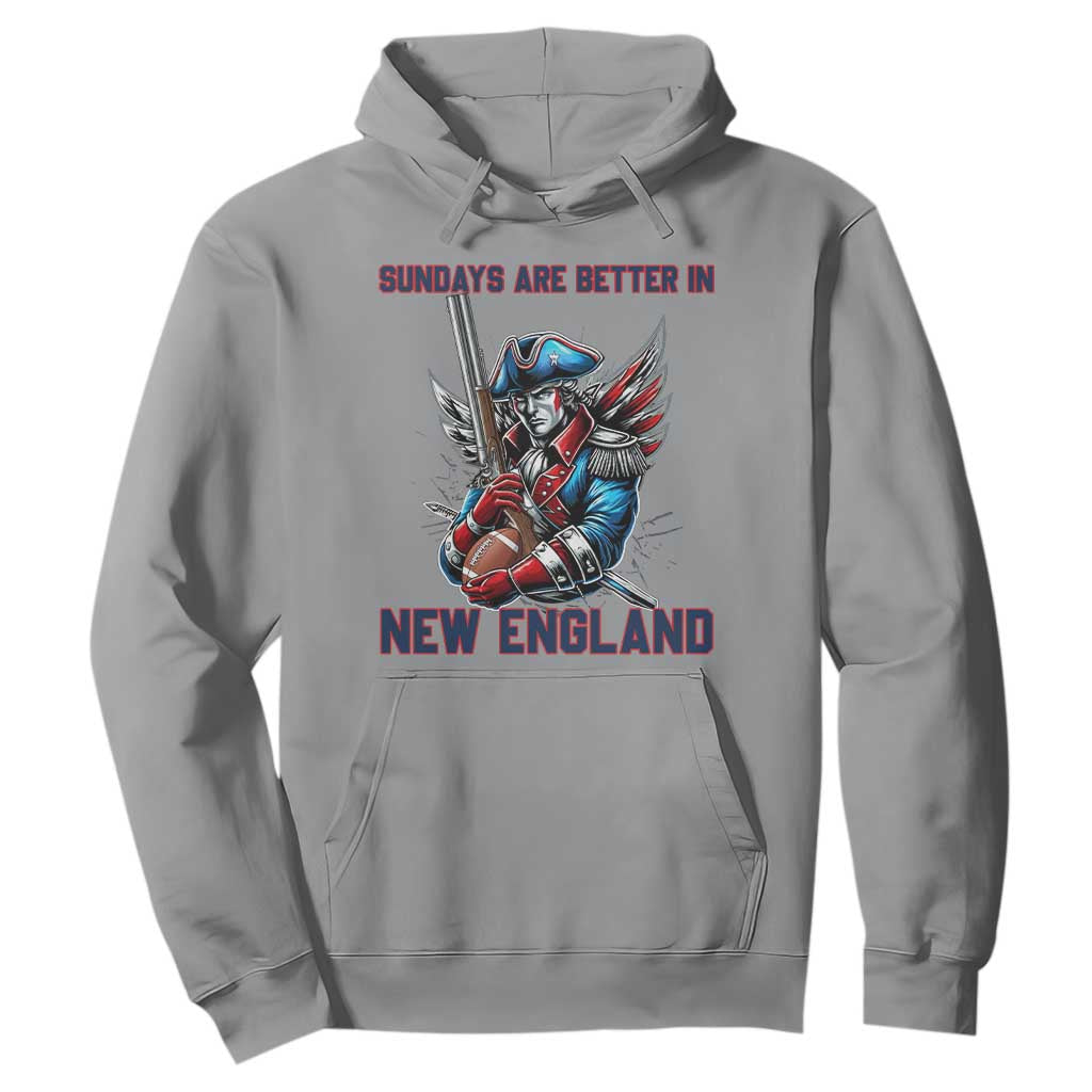 Funny George Washington Football Lover Gift Hoodie Sundays Are Better In New England TS12 Sport Gray Print Your Wear