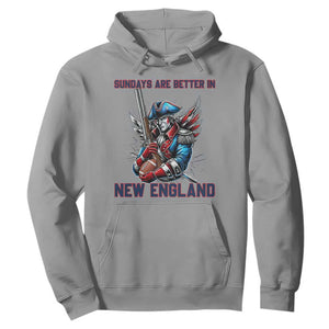 Funny George Washington Football Lover Gift Hoodie Sundays Are Better In New England TS12 Sport Gray Print Your Wear