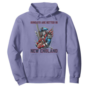 Funny George Washington Football Lover Gift Hoodie Sundays Are Better In New England TS12 Violet Print Your Wear