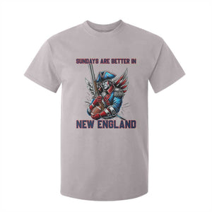 Funny George Washington Football Lover Gift T Shirt For Kid Sundays Are Better In New England TS12 Ice Gray Print Your Wear