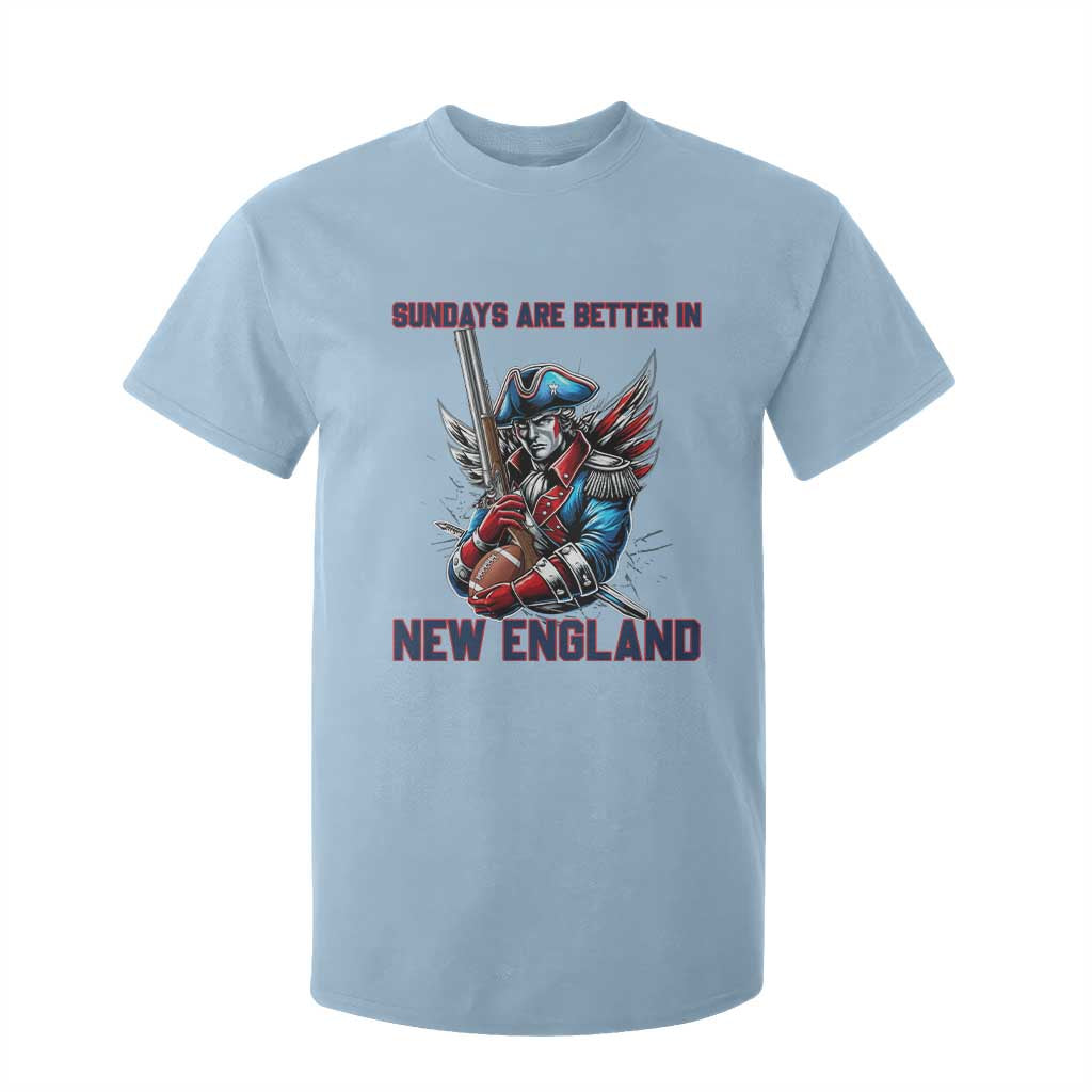 Funny George Washington Football Lover Gift T Shirt For Kid Sundays Are Better In New England TS12 Light Blue Print Your Wear