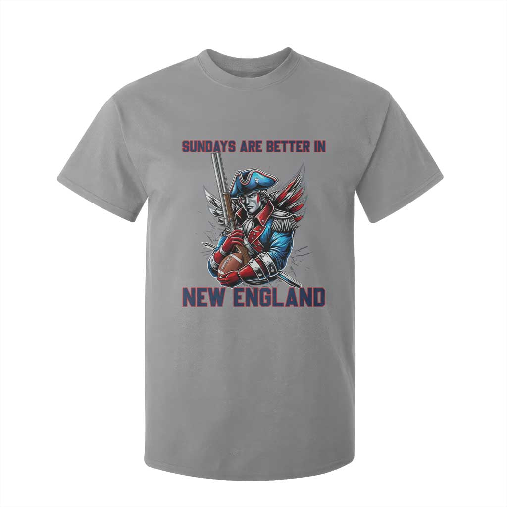 Funny George Washington Football Lover Gift T Shirt For Kid Sundays Are Better In New England TS12 Sport Gray Print Your Wear