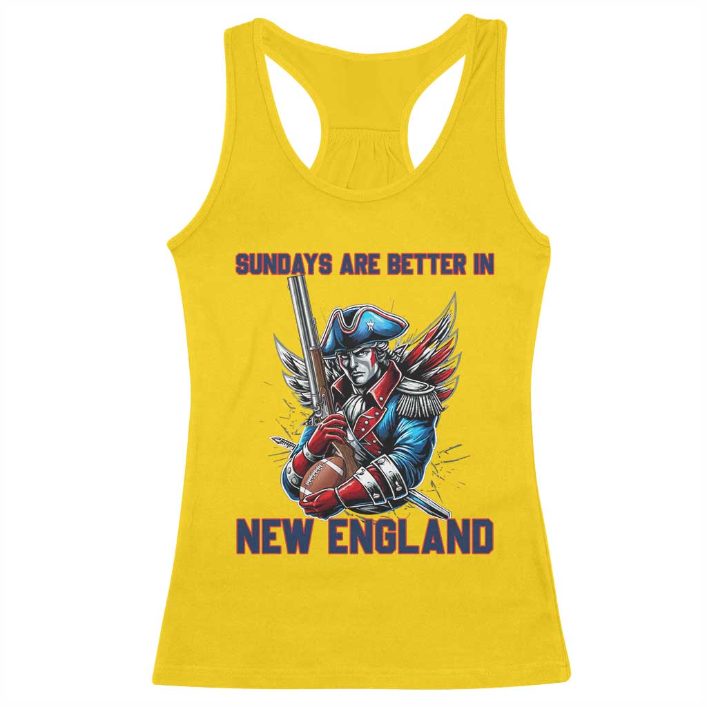 Funny George Washington Football Lover Gift Racerback Tank Top Sundays Are Better In New England TS12 Daisy Print Your Wear