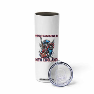 Funny George Washington Football Lover Gift Skinny Tumbler Sundays Are Better In New England TS12 Print Your Wear