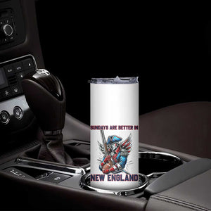 Funny George Washington Football Lover Gift Skinny Tumbler Sundays Are Better In New England TS12 Print Your Wear