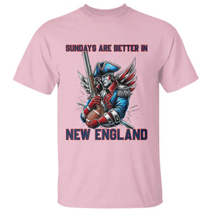 Funny George Washington Football Lover Gift T Shirt Sundays Are Better In New England TS12 Light Pink Print Your Wear