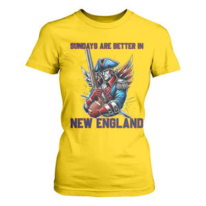 Funny George Washington Football Lover Gift T Shirt For Women Sundays Are Better In New England TS12 Daisy Print Your Wear