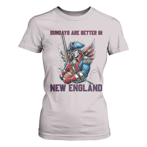 Funny George Washington Football Lover Gift T Shirt For Women Sundays Are Better In New England TS12 Ice Gray Print Your Wear