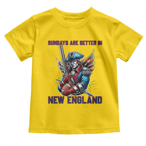 Funny George Washington Football Lover Gift Toddler T Shirt Sundays Are Better In New England TS12 Daisy Print Your Wear