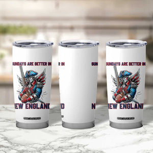 Funny George Washington Football Lover Gift Tumbler Cup Sundays Are Better In New England TS12 Print Your Wear