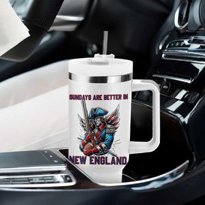 Funny George Washington Football Lover Gift Tumbler With Handle Sundays Are Better In New England TS12 Print Your Wear