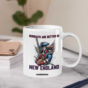 Funny George Washington Football Lover Gift Coffee Mug Sundays Are Better In New England TS12 Print Your Wear