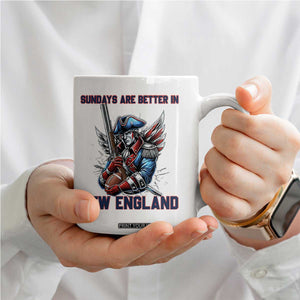 Funny George Washington Football Lover Gift Coffee Mug Sundays Are Better In New England TS12 Print Your Wear