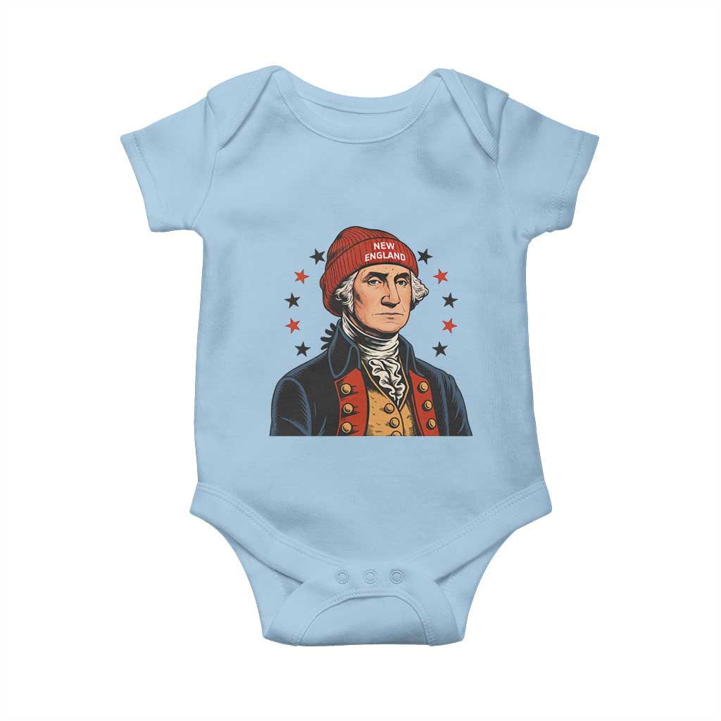 George Washington NE Football Fan Baby Onesie Vintage Colonial Gift TS12 Light Blue Print Your Wear