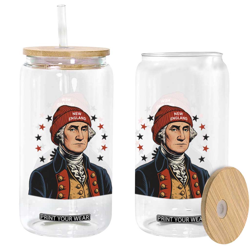 George Washington NE Football Fan Glass Can Vintage Colonial Gift TS12 Print Your Wear