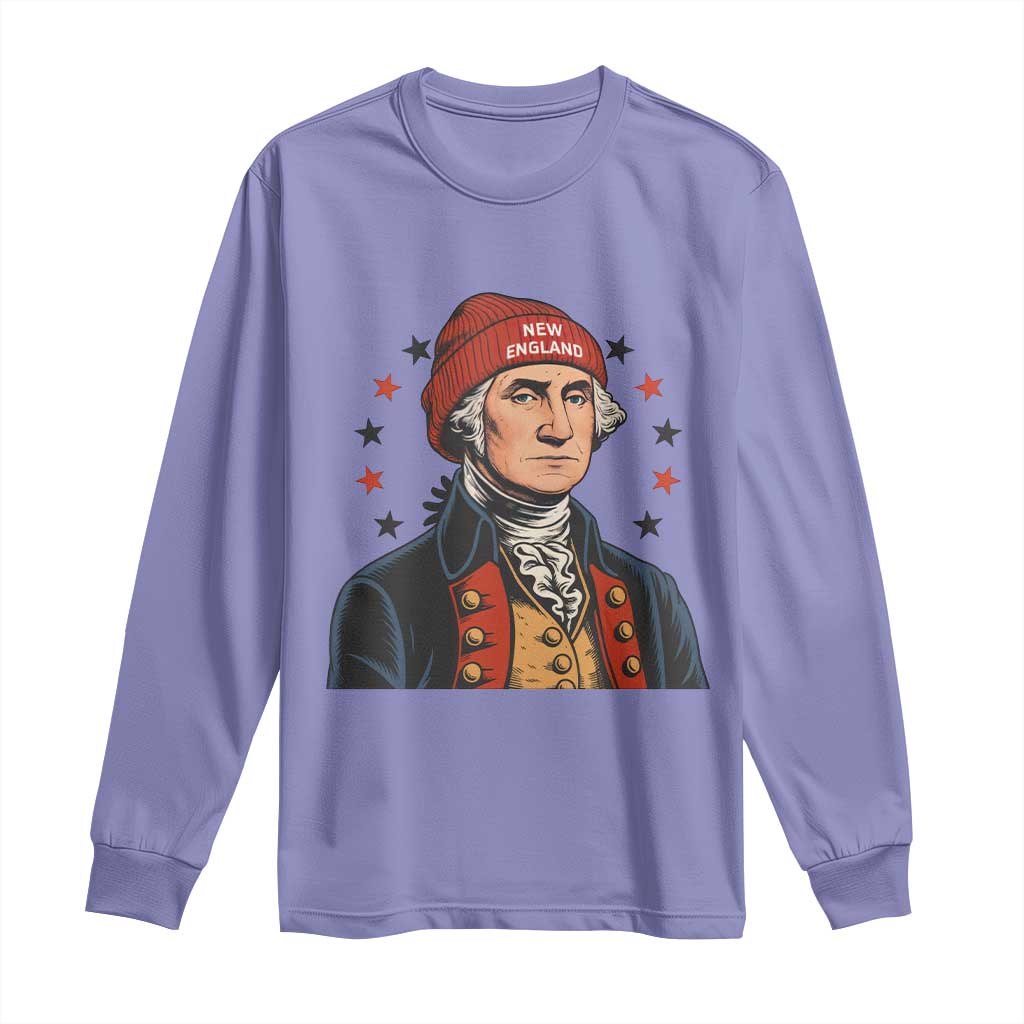 George Washington NE Football Fan Long Sleeve Shirt Vintage Colonial Gift TS12 Violet Print Your Wear
