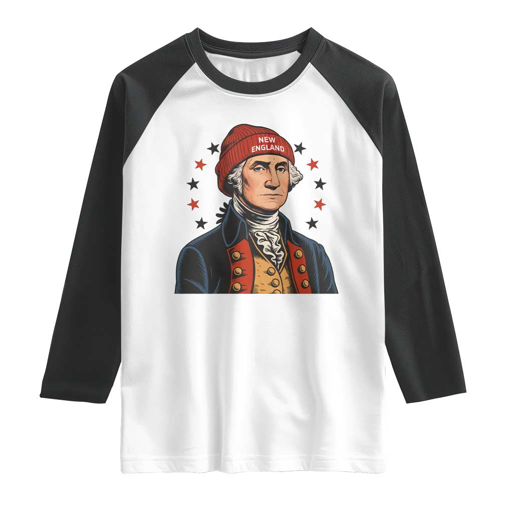 George Washington NE Football Fan Raglan Shirt Vintage Colonial Gift TS12 White Black Print Your Wear