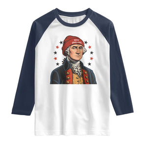George Washington NE Football Fan Raglan Shirt Vintage Colonial Gift TS12 White Navy Print Your Wear