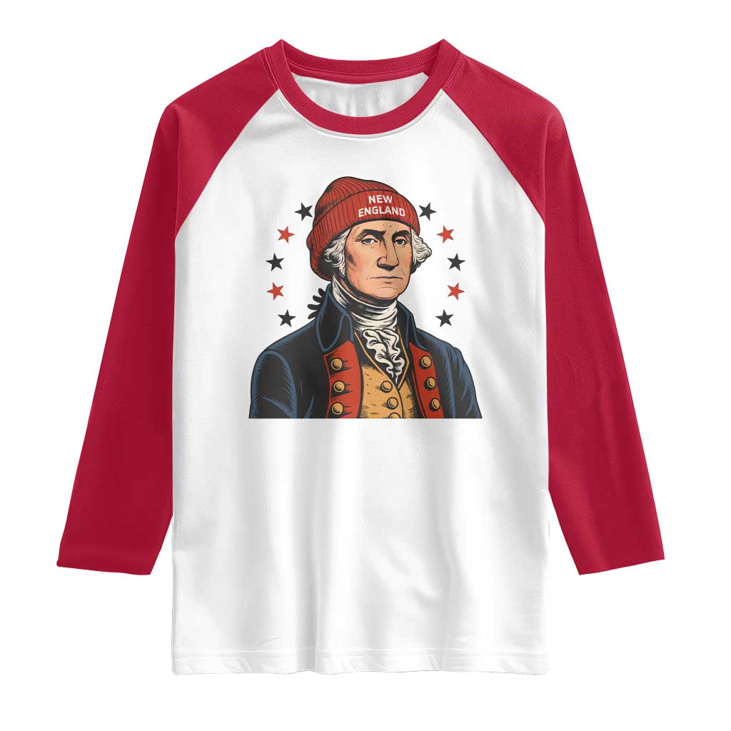 George Washington NE Football Fan Raglan Shirt Vintage Colonial Gift TS12 White Red Print Your Wear