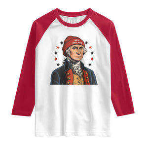 George Washington NE Football Fan Raglan Shirt Vintage Colonial Gift TS12 White Red Print Your Wear