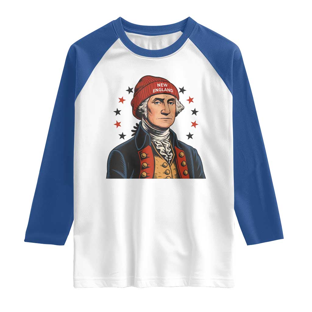 George Washington NE Football Fan Raglan Shirt Vintage Colonial Gift TS12 White Royal Print Your Wear