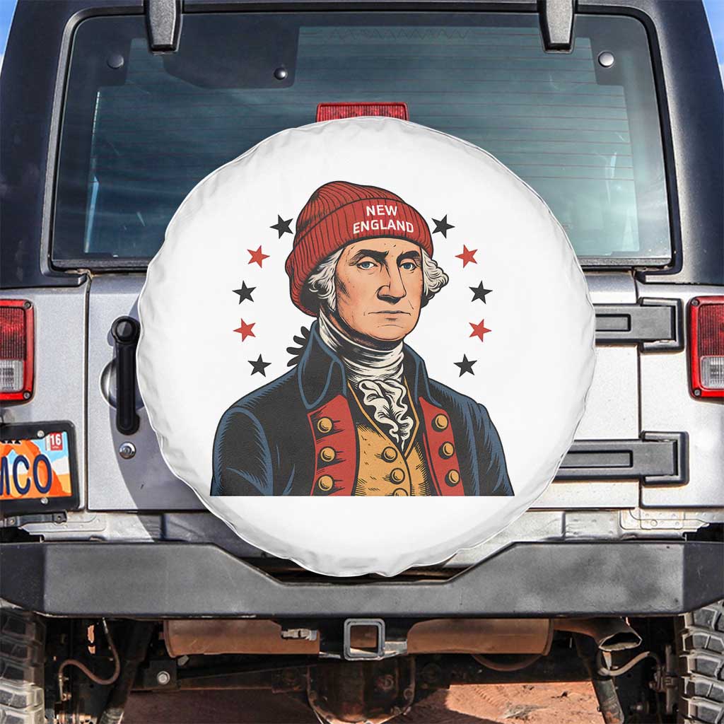 George Washington NE Football Fan Spare Tire Cover Vintage Colonial Gift TS12 No hole White Print Your Wear
