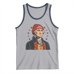 George Washington NE Football Fan Tank Top Vintage Colonial Gift TS12 Athletic Heather Navy Print Your Wear