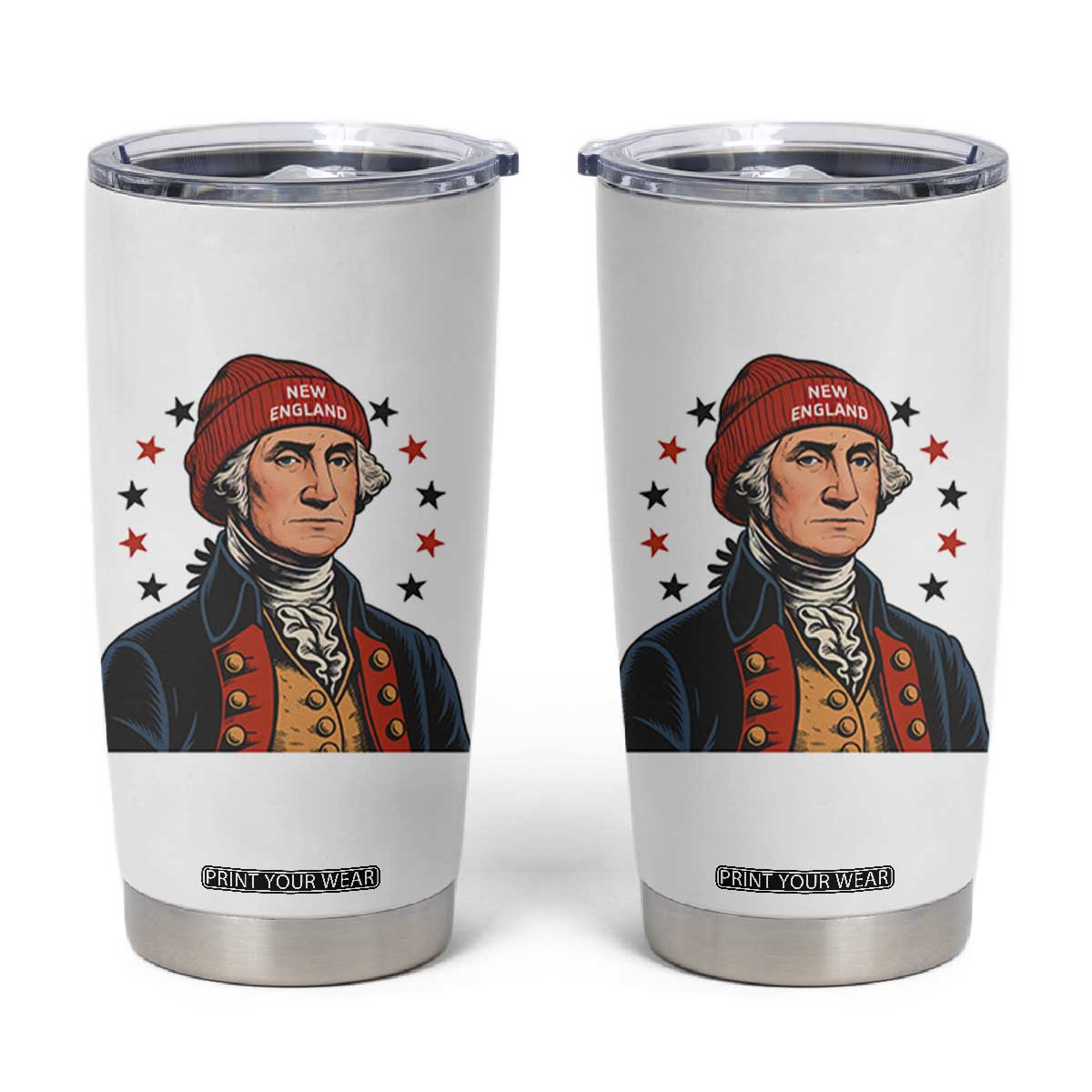 George Washington NE Football Fan Tumbler Cup Vintage Colonial Gift TS12 White Print Your Wear