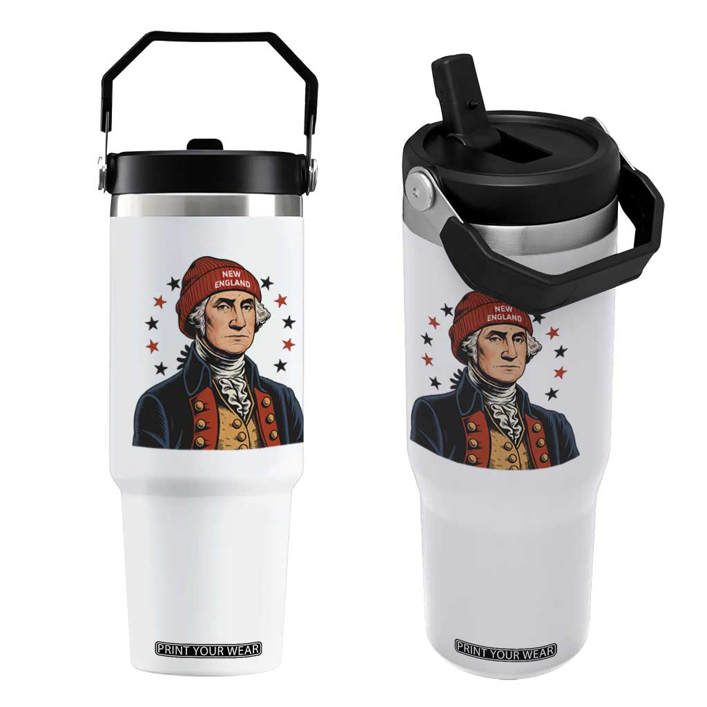 George Washington NE Football Fan Flip Straw Tumbler Vintage Colonial Gift TS12 One Size: 30 oz White Print Your Wear