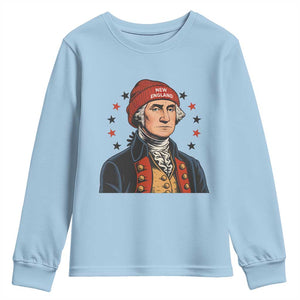 George Washington NE Football Fan Youth Sweatshirt Vintage Colonial Gift TS12 Light Blue Print Your Wear