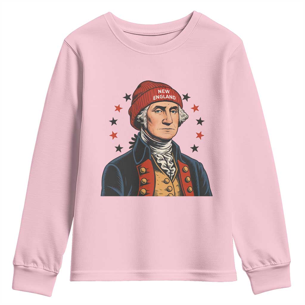 George Washington NE Football Fan Youth Sweatshirt Vintage Colonial Gift TS12 Light Pink Print Your Wear