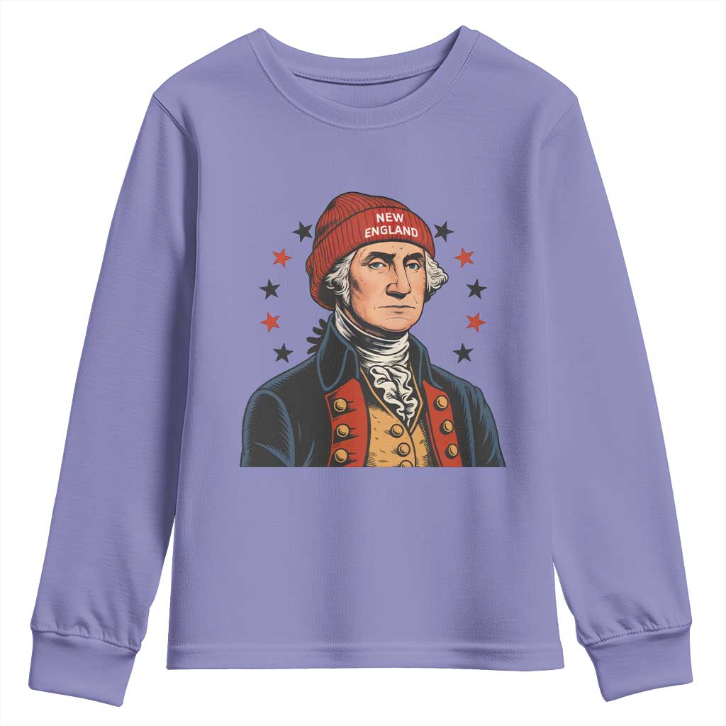 George Washington NE Football Fan Youth Sweatshirt Vintage Colonial Gift TS12 Violet Print Your Wear