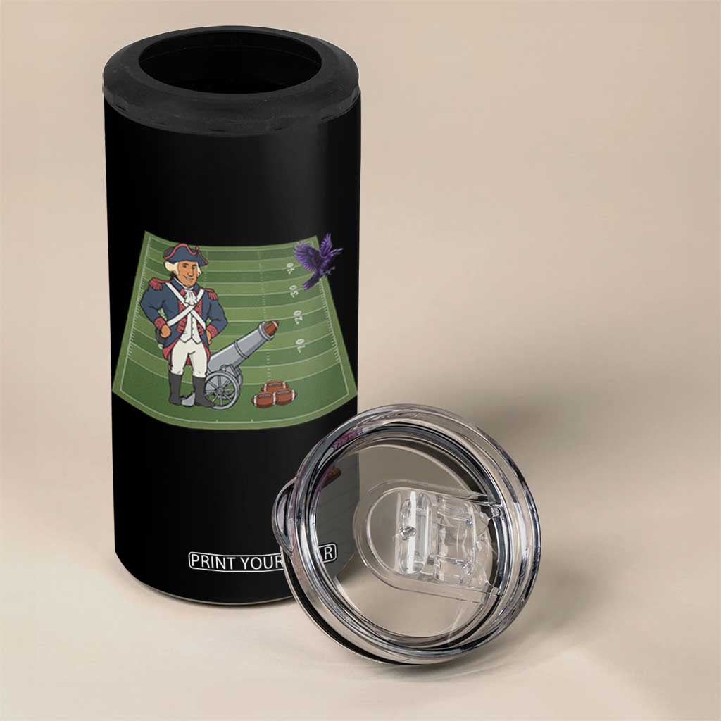 George Washington Vs The Purple Crow Rivalry 4 in 1 Can Cooler Tumbler NE Football Gift TS12 Print Your Wear