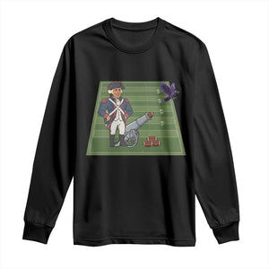 George Washington Vs The Purple Crow Rivalry Long Sleeve Shirt NE Football Gift TS12 Black Print Your Wear