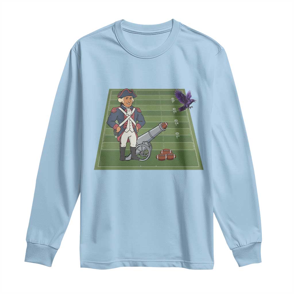 George Washington Vs The Purple Crow Rivalry Long Sleeve Shirt NE Football Gift TS12 Light Blue Print Your Wear