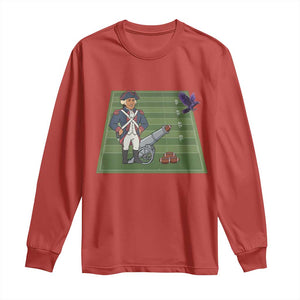 George Washington Vs The Purple Crow Rivalry Long Sleeve Shirt NE Football Gift TS12 Red Print Your Wear