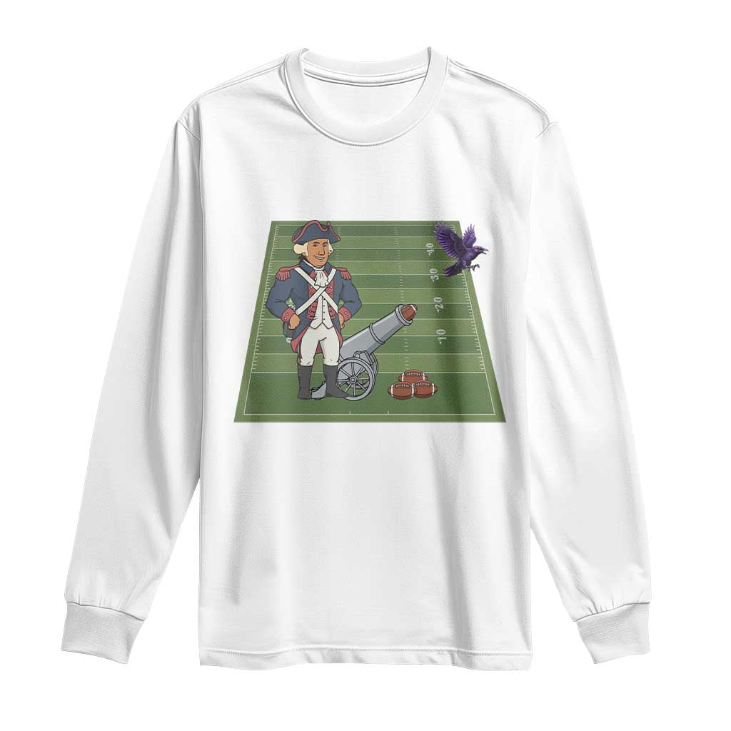 George Washington Vs The Purple Crow Rivalry Long Sleeve Shirt NE Football Gift TS12 White Print Your Wear