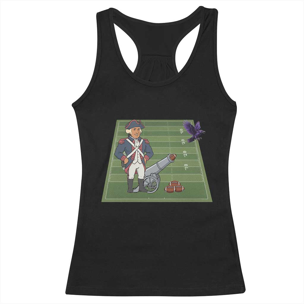 George Washington Vs The Purple Crow Rivalry Racerback Tank Top NE Football Gift TS12 Black Print Your Wear