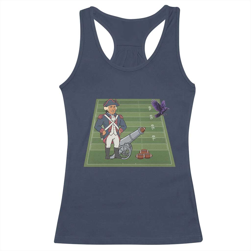 George Washington Vs The Purple Crow Rivalry Racerback Tank Top NE Football Gift TS12 Navy Print Your Wear